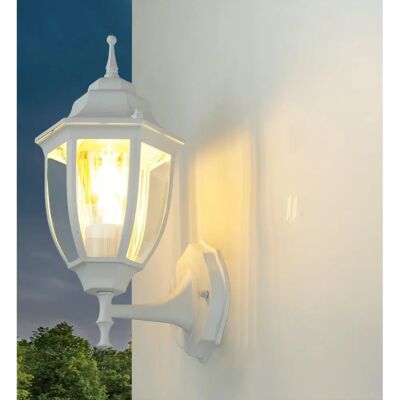 LICHT-ERLEBNISSE - Lyon - Weiß - E27 - Außenwandleuchte LICHT-ERLEBNISSE - Lyon - Weiß - E27 - Außenwandleuchte