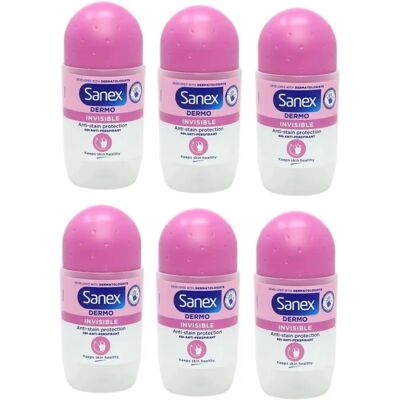 Sanex - DERMO Invisible - Women - 50 ml - Deodorant Roll-On Sanex - DERMO Invisible - Women - 50 ml - Deodorant Roll-On