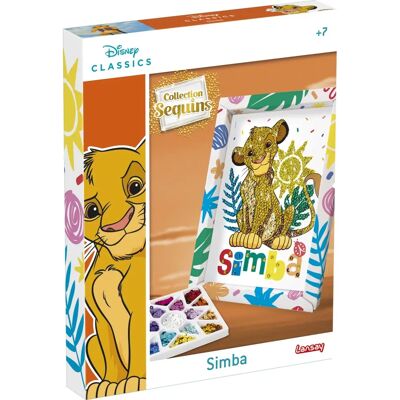 Ramka z cekinów Simba Lwa - Zestaw kreatywny Ramka z cekinów Simba Lwa - Zestaw kreatywny