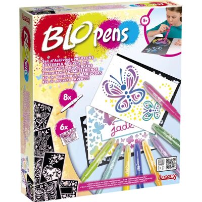 Lansay Blopens Kunst - Sprühstifteset mit Schablonen Lansay Blopens Kunst - Sprühstifteset mit Schablonen
