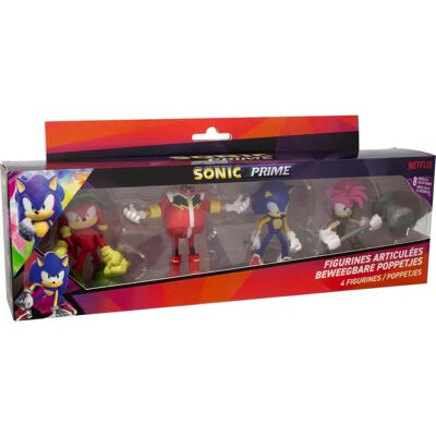 Figurines articulées Sonic - 4 pièces - Jouet pour enfants - Publicité Figurines articulées Sonic - 4 pièces - Jouet pour enfants - Publicité