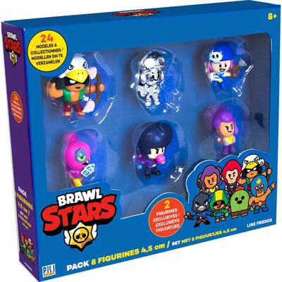 Lansay Pack de 8 Figurines Brawl Stars - 4,5 cm - Collection Lansay Pack de 8 Figurines Brawl Stars - 4,5 cm - Collection