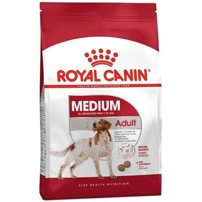 Royal Canin Medium Adult Comida para Perros - Refuerza defensas, Alta digestibilidad, Omega-3 EPA y DHA Royal Canin Medium Adult Comida para Perros - Refuerza defensas, Alta digestibilidad, Omega-3 EPA y DHA