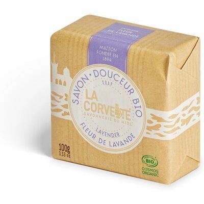 Jabón de flor de lavanda Bio La Corvette 100 g - Jabón Jabón de flor de lavanda Bio La Corvette 100 g - Jabón