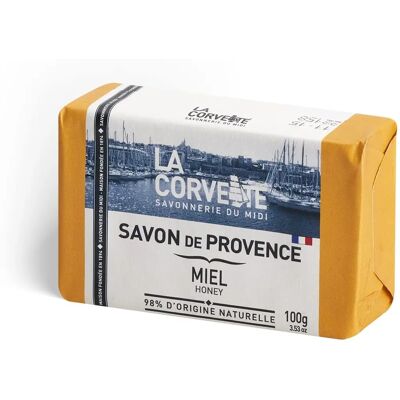 Savon au Miel de Provence La Corvette - Adapté peaux sensibles - Publicité Savon au Miel de Provence La Corvette - Adapté peaux sensibles - Publicité