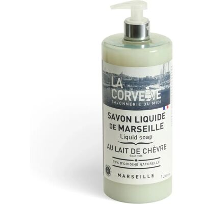 Savon Liquide de Marseille au Lait de Chèvre - La Corvette - Publicité Savon Liquide de Marseille au Lait de Chèvre - La Corvette - Publicité