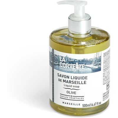 Savon liquide à l'huile d'olive La Corvette - Savon liquide - Publicité Savon liquide à l'huile d'olive La Corvette - Savon liquide - Publicité