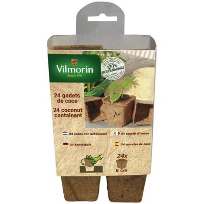 VILMORIN 8 cm biologisch abbaubare Pflanzgefäße VILMORIN 8 cm biologisch abbaubare Pflanzgefäße