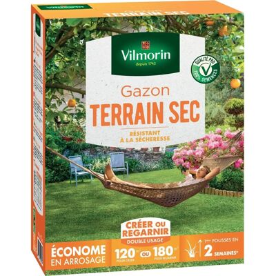 VILMORIN Sementes de Relva Resistente à Sequeira - Pouca Rega - Germinação Visível em 2 Semanas - Para Novos ou Renovados Relvados VILMORIN Sementes de Relva Resistente à Sequeira - Pouca Rega - Germinação Visível em 2 Semanas - Para Novos ou Renovados Relvados