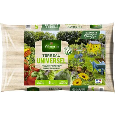 Engrais de rempotage Vilmorin Universel - 5 L - Publicité Engrais de rempotage Vilmorin Universel - 5 L - Publicité