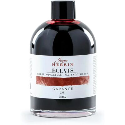 Jacques Herbin - Encre Aquarelle Éclats - Garance - 250 ml - Encre - Publicité Jacques Herbin - Encre Aquarelle Éclats - Garance - 250 ml - Encre - Publicité