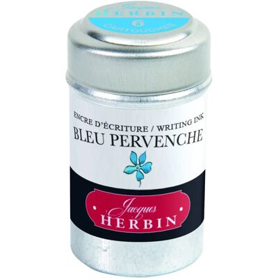 Herbin 6 cartouches d'encre - bleu clair - cartouches d'encre Herbin 6 cartouches d'encre - bleu clair - cartouches d'encre