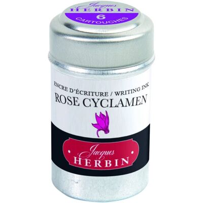 Cartouche d'encre J. Herbin 66T Rose Cyclamen - Cartouche d'encre pour stylos Cartouche d'encre J. Herbin 66T Rose Cyclamen - Cartouche d'encre pour stylos