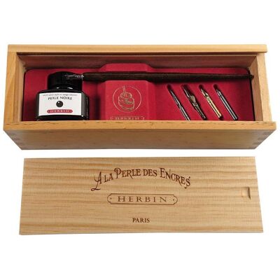 JACQUES HERBIN Kalligrafie-Set - Vintage Tinte - 5 Federn JACQUES HERBIN Kalligrafie-Set - Vintage Tinte - 5 Federn