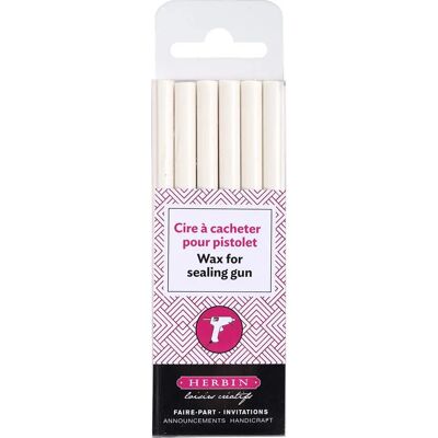 Barres de cire blanche Herbin - Pour scrapbooking et enveloppes Barres de cire blanche Herbin - Pour scrapbooking et enveloppes
