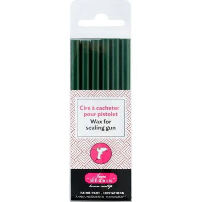 Bâtons de cire vert foncé J.Herbin - Sceaux pour scrapbooking Bâtons de cire vert foncé J.Herbin - Sceaux pour scrapbooking