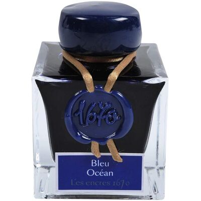 Herbina 1670 serie - 50ml Blue Ocean - Ink with Gold Glitter Herbina 1670 serie - 50ml Blue Ocean - Ink with Gold Glitter