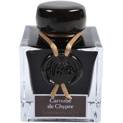 Herbina 1670 serie - 50ml Caroube de Chybre with gold glitter - Ink Herbina 1670 serie - 50ml Caroube de Chybre with gold glitter - Ink