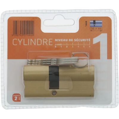 Zamek cylindryczny BRICARD PRATIC 1444 - Podwójne wejście 30+40mm Poziom bezpieczeństwa 1 Zamek cylindryczny BRICARD PRATIC 1444 - Podwójne wejście 30+40mm Poziom bezpieczeństwa 1