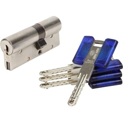 BRICARD 17421 Niklowany Cylinder 30+40mm Podwójne Wejście - Poziom Bezpieczeństwa 6 BRICARD 17421 Niklowany Cylinder 30+40mm Podwójne Wejście - Poziom Bezpieczeństwa 6