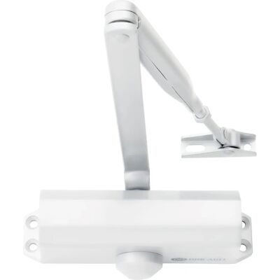 Bricard 6100201 Hydraulic Door Closer - Reversible, White, Adjustable Speed Bricard 6100201 Hydraulic Door Closer - Reversible, White, Adjustable Speed