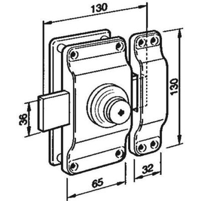 BZE BRICARD - 3378.000 - Ø30 mm cylindre Cadenas - Publicité BZE BRICARD - 3378.000 - Ø30 mm cylindre Cadenas - Publicité