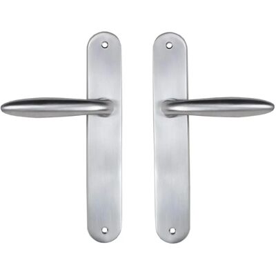 Bricard Esquisse Satin Chrome Door Handle Set - Door Type Bricard Esquisse Satin Chrome Door Handle Set - Door Type