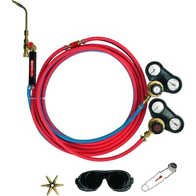 Guilbert Express - Kit de soldadura oxiacetilénica con soplete, manguera 5m, regulador Guilbert Express - Kit de soldadura oxiacetilénica con soplete, manguera 5m, regulador