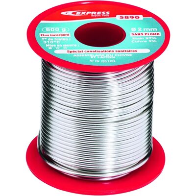 Guilbert Express Bleifreies Lötdraht - 2mm Durchmesser - Sanitär Guilbert Express Bleifreies Lötdraht - 2mm Durchmesser - Sanitär