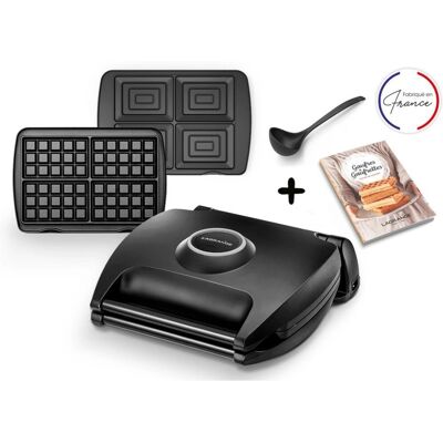 Lagrange Macchina per Waffle e Panini - 4 Waffle + Croque Lagrange Macchina per Waffle e Panini - 4 Waffle + Croque