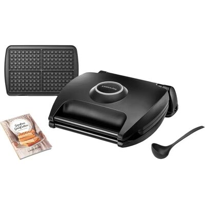 Lagrange Macchina per Waffle 4 Waffle - Reversibile, 1700W, Nero Lagrange Macchina per Waffle 4 Waffle - Reversibile, 1700W, Nero