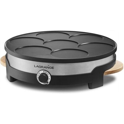 Lagrange Tradi' Duo - Noir, Acier inoxydable - Crêpière Lagrange Tradi' Duo - Noir, Acier inoxydable - Crêpière