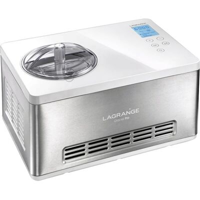 Lagrange 419020 - Inox, Blanc - Sorbetière avec compresseur - Publicité Lagrange 419020 - Inox, Blanc - Sorbetière avec compresseur - Publicité