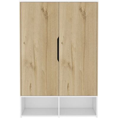 Armario Rosie de TUHOME CONCEPT - Puerta doble, 5 estantes, barra para colgar Armario Rosie de TUHOME CONCEPT - Puerta doble, 5 estantes, barra para colgar