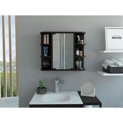 Armario de Pared Milán de Tuhome Concept - Acabado Wengue Armario de Pared Milán de Tuhome Concept - Acabado Wengue