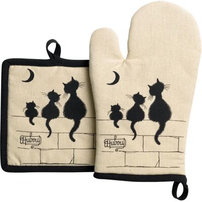 Winkler Beigene Küchenhandschuhe und Topflappen - Dubout 3 Katzen Set Winkler Beigene Küchenhandschuhe und Topflappen - Dubout 3 Katzen Set