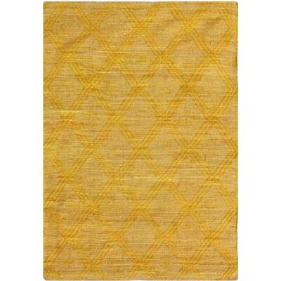 Le tapis Amaya fait main en denim et chanvre pour intérieur - Tapis - Publicité Le tapis Amaya fait main en denim et chanvre pour intérieur - Tapis - Publicité
