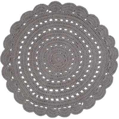 Tapis rond Alma gris Nattiot - Décoration chambre enfant - Publicité Tapis rond Alma gris Nattiot - Décoration chambre enfant - Publicité