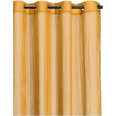 Rideau Voile Ocre Vivaraise - Filtre la Lumière, Élégant, Style Nomade - Publicité Rideau Voile Ocre Vivaraise - Filtre la Lumière, Élégant, Style Nomade - Publicité