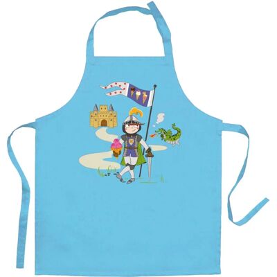 Tablier enfant Winkler - Chevalier et Dragon turquoise - 52 x 63 cm - Publicité Tablier enfant Winkler - Chevalier et Dragon turquoise - 52 x 63 cm - Publicité