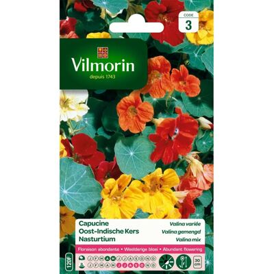 Vilmorin 5191343 - Graines de Capucine Multicolores - Semences de Jardin - Publicité Vilmorin 5191343 - Graines de Capucine Multicolores - Semences de Jardin - Publicité