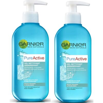 Garnier SkinActive Gel Purifiant - 200ml - Gel Nettoyant - Publicité Garnier SkinActive Gel Purifiant - 200ml - Gel Nettoyant - Publicité
