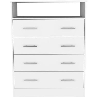 Tuhome Concept Modelo - Cómoda blanca compacta - Mueble de almacenamiento Tuhome Concept Modelo - Cómoda blanca compacta - Mueble de almacenamiento