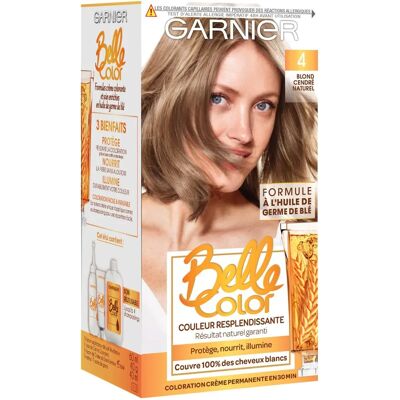 Coloration Cheveux Garnier Blond Cendré Naturel - Permanente - Publicité Coloration Cheveux Garnier Blond Cendré Naturel - Permanente - Publicité