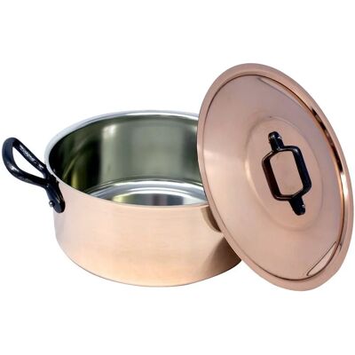 Baumalu 204 012 koppargryta med lock - 22cm - Köksutrustning Baumalu 204 012 koppargryta med lock - 22cm - Köksutrustning