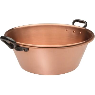 Olla de Confitura en Cobre Nature Et Saveurs - 40cm, 12L, Manijas Remachadas - Olla de Mermelada Olla de Confitura en Cobre Nature Et Saveurs - 40cm, 12L, Manijas Remachadas - Olla de Mermelada
