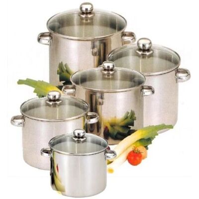 Ensemble de Cuisine en Acier Inoxydable Baumalu - 24-32cm Ensemble de Cuisine en Acier Inoxydable Baumalu - 24-32cm