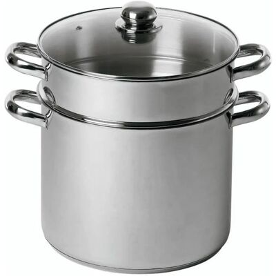 Baumalu Kuskus Pannu - 20cm Ruostumaton Teräs - Perinteinen Keittiö Baumalu Kuskus Pannu - 20cm Ruostumaton Teräs - Perinteinen Keittiö