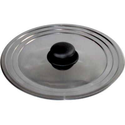 Baumalu - Couvercle universel - Acier inoxydable - 22/24/26 cm Baumalu - Couvercle universel - Acier inoxydable - 22/24/26 cm