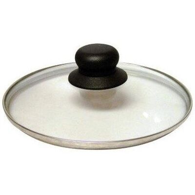 Couvercle de cuisson en verre et acier inoxydable 32cm Mathon - Poignée ergonomique Couvercle de cuisson en verre et acier inoxydable 32cm Mathon - Poignée ergonomique